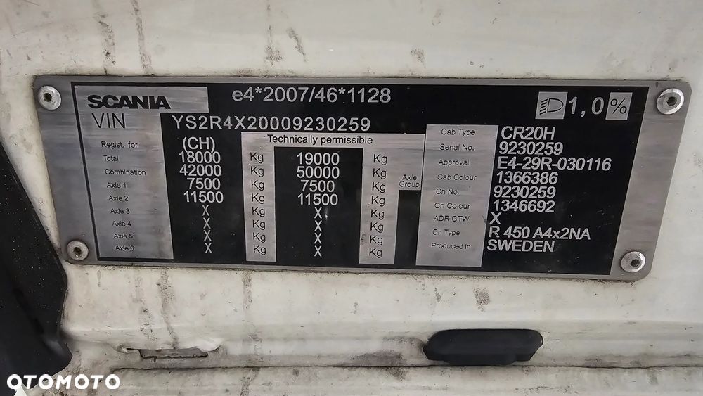 Scania R450 Standart Klimatyzacja Postojowa Waga Nowe Opony Actros Daf Volvo FH4 - 18