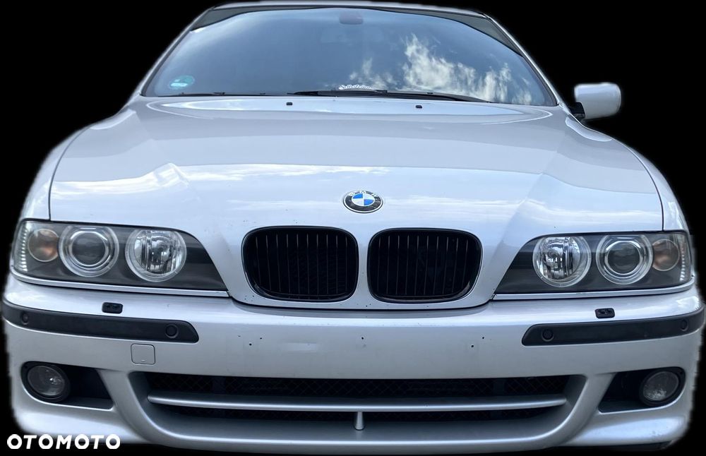 BMW E39 PRZÓD KOMPLETNY M-PAKIET LIFT LAMPY XENON TITANSILBER 354 MASKA BŁOTNIK ZDERZAK PAS CHŁODNICE BELKA - 1