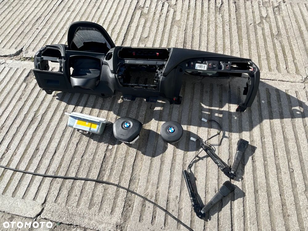 BMW F20 F21 F22 F23 DESKA ROZDZIELACZA KOKPIT KONSOLA AIRBAG NAPINACZE ORYGINAŁ KOMPLET - 1