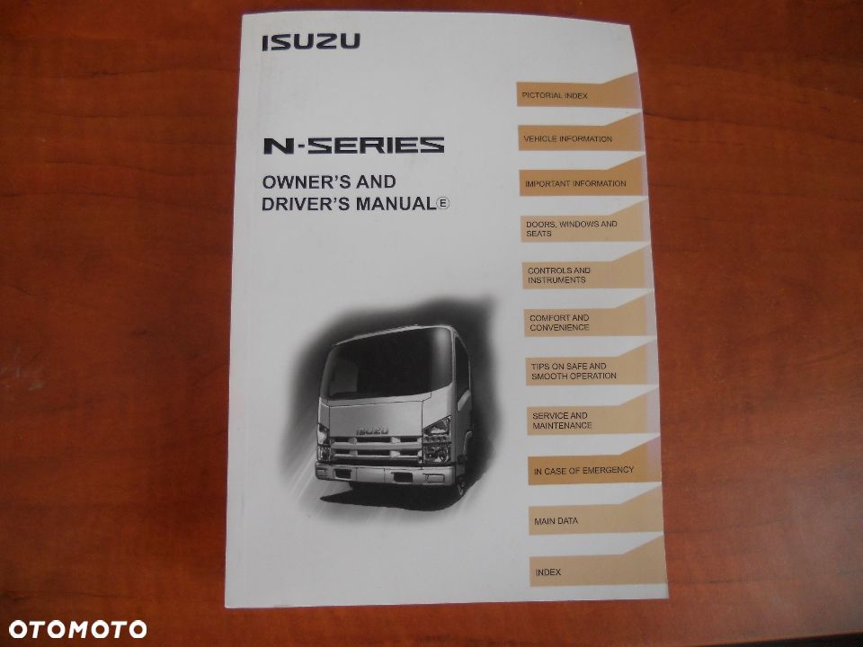 ISUZU  L35, N35 NNR  E, F, H, K, L instrukcja obsługi 2010-2019 - 1