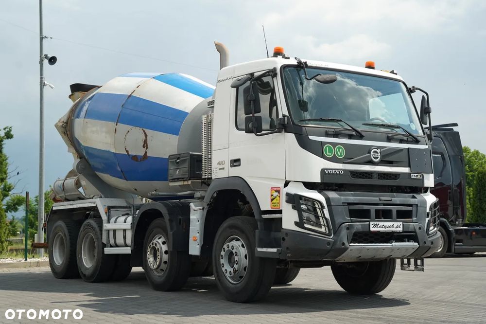 Volvo FMX 410 / 8x4 / GRUSZKA / BETONOMIESZARKA / LIEBHERR / 9 M3 / I-SHIFT/ ALUFELGI / EURO 6 - 7