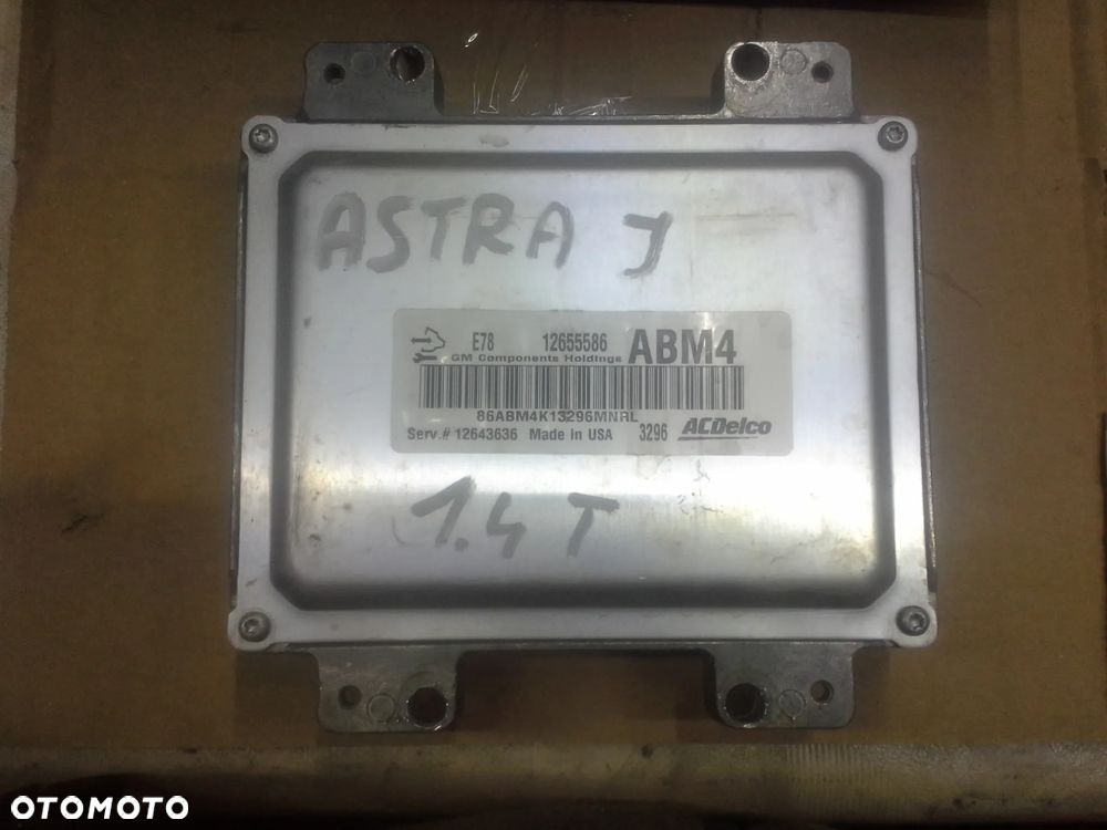 Opel Astra IV J 1.4 Turbo zestaw startowy komputer 12655586 ABM4 immo licznik moduły i inne - 4