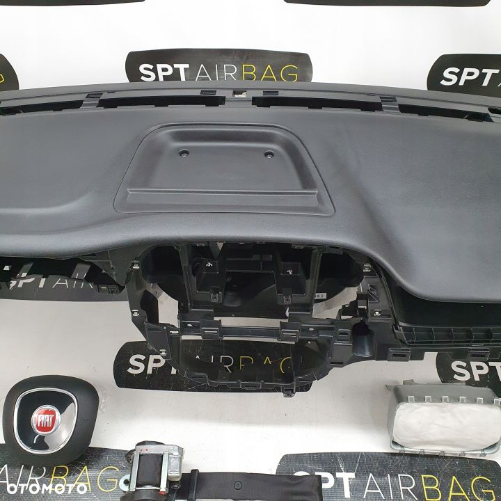 FIAT DOBLO DESKA ROZDZIELCZA KONSOLA KOKPIT PULPIT PODUSZKI AIRBAG AIR BAG PASY KIT SET - 3