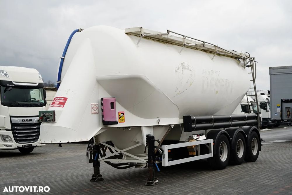 Feldbinder REMORCA CIMENT / 2 COMPARTIMENTE / 37.000 L / SILOC / PENTRU MATERIALE VRAC / JANTE DIN ALIAJ - 3