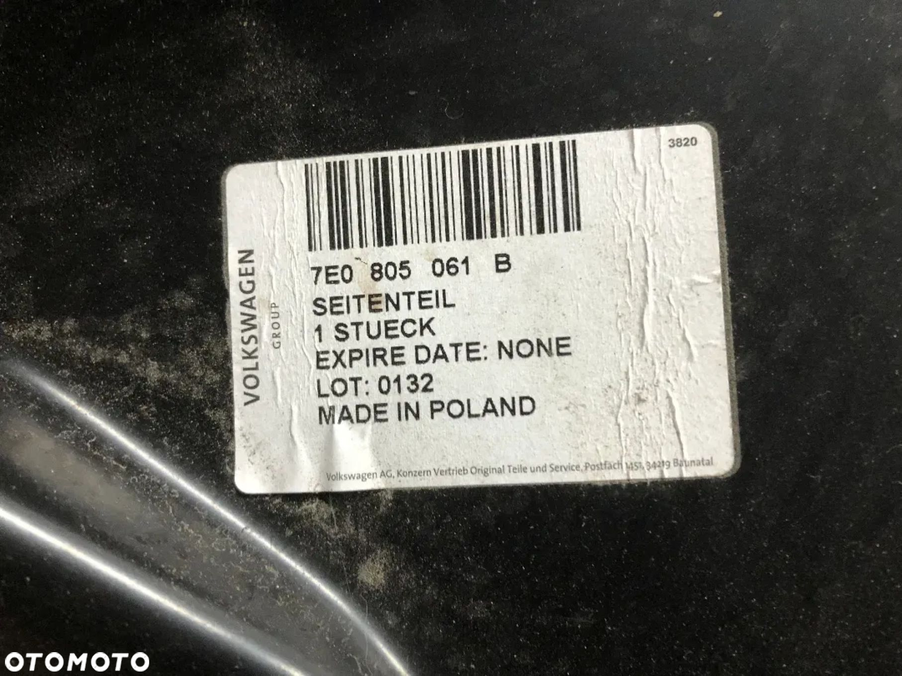 VW T5 LIFT T6 TRANSPORTER SŁUPEK próg lewy przód poszycie BOK WARSZAWA - 3