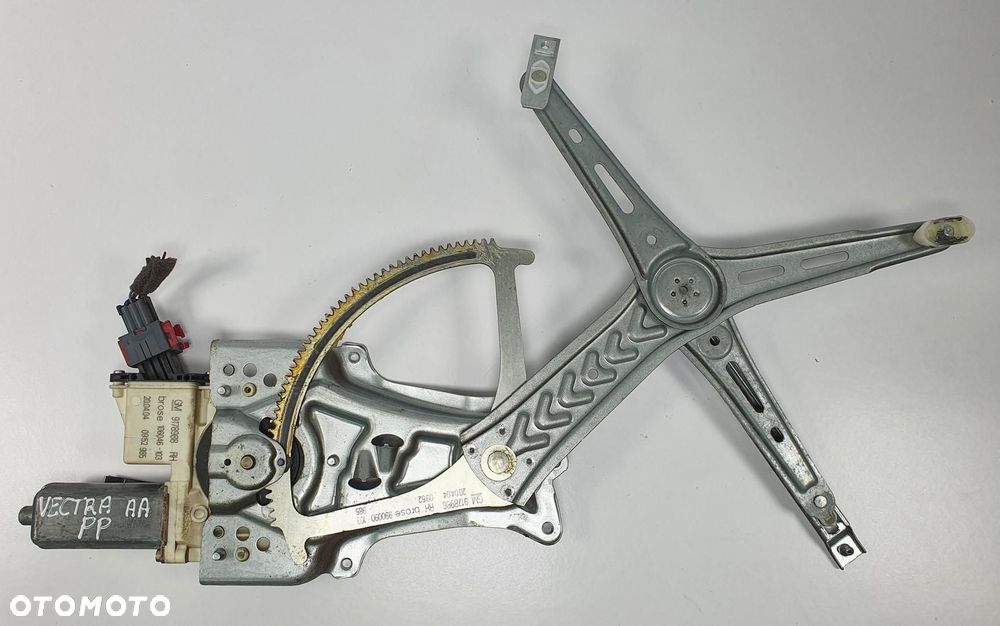 MECHANIZM PODNOŚNIK SZYBY PRAWY PRZÓD OPEL VECTRA C 9178988 9178986 - 1