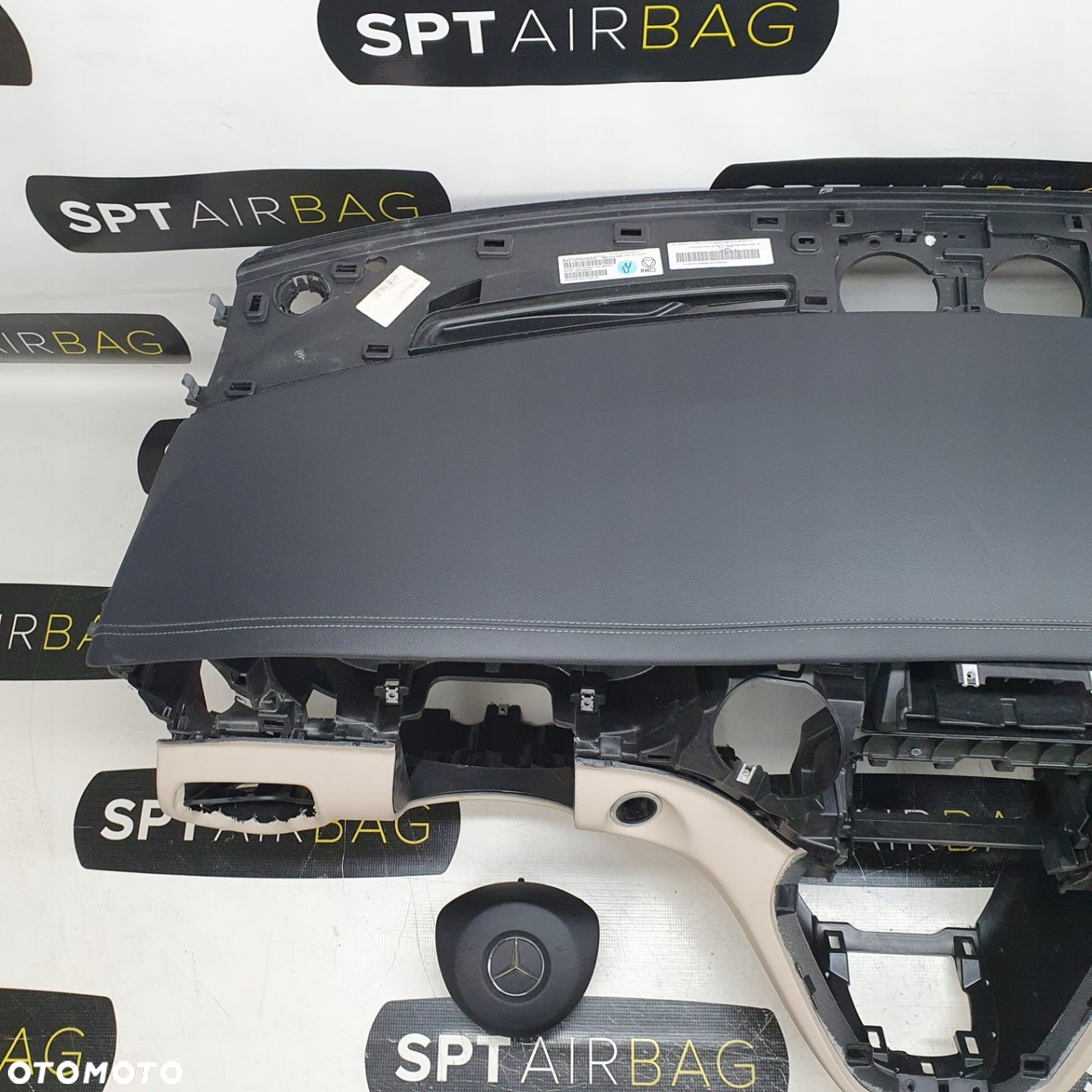 MERCEDES V KLASA NITKA DESKA ROZDZIELCZA KONSOLA KOKPIT PULPIT PODUSZKI AIRBAG AIR BAG PASY KIT SET - 2