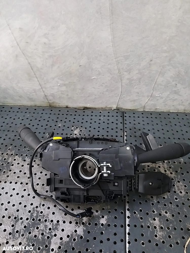Bloc manete semnalizare stergator parbriz tempomat spirala volan cu padele peugeot 5008 2 98312545zd - 3