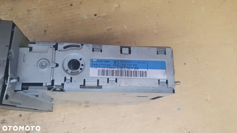 PEUGEOT 407 RADIO CD BLAUPUNKT RD4  9660647877 - 5