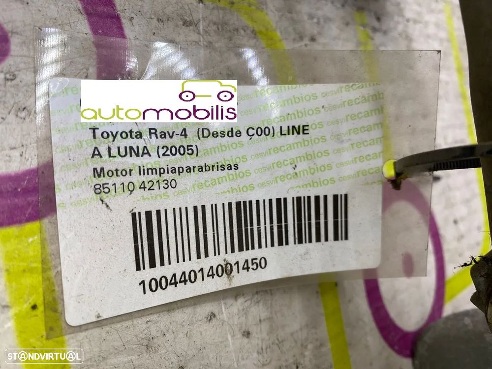 Limpa Vidros  TOYOTA RAV 4 II (_A2_) 2.0 D Ref. 8511042130 - NO. 340020 - 4