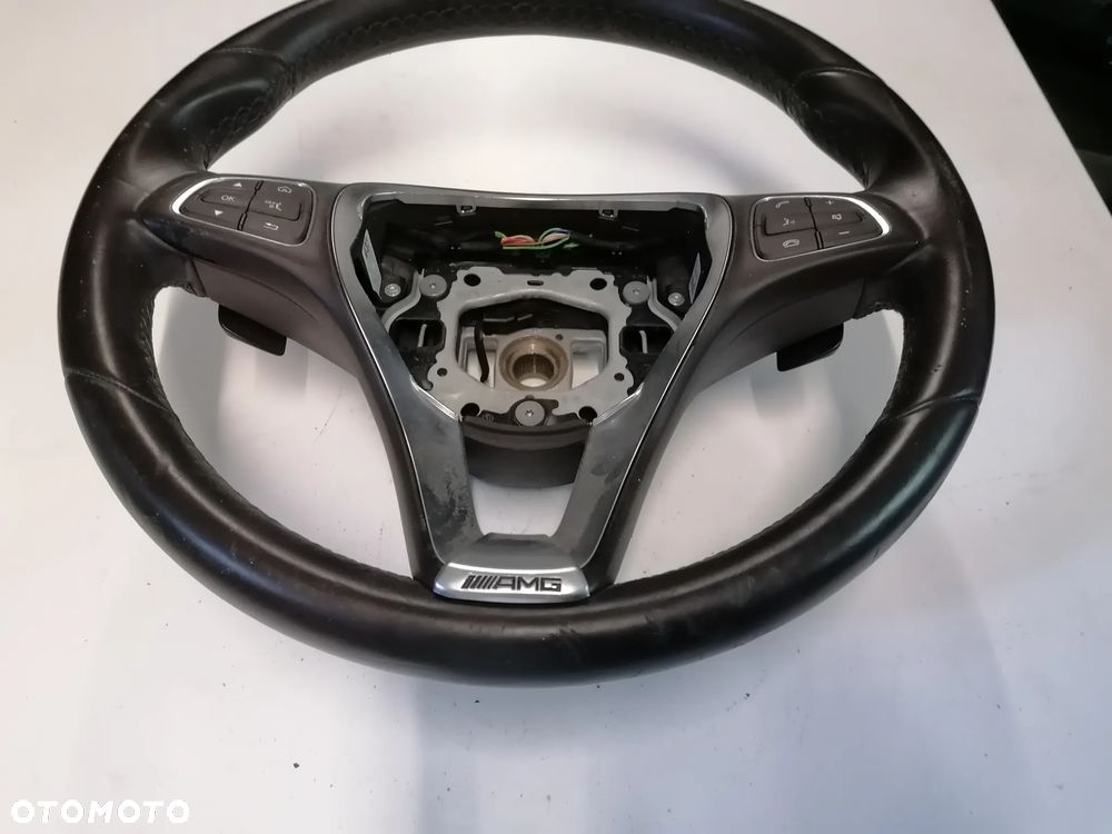 MERCEDES C-KLASA W205 14- KIEROWNICA MULTIFUNKCJA SKÓRZANA ŁOPATKI - 2