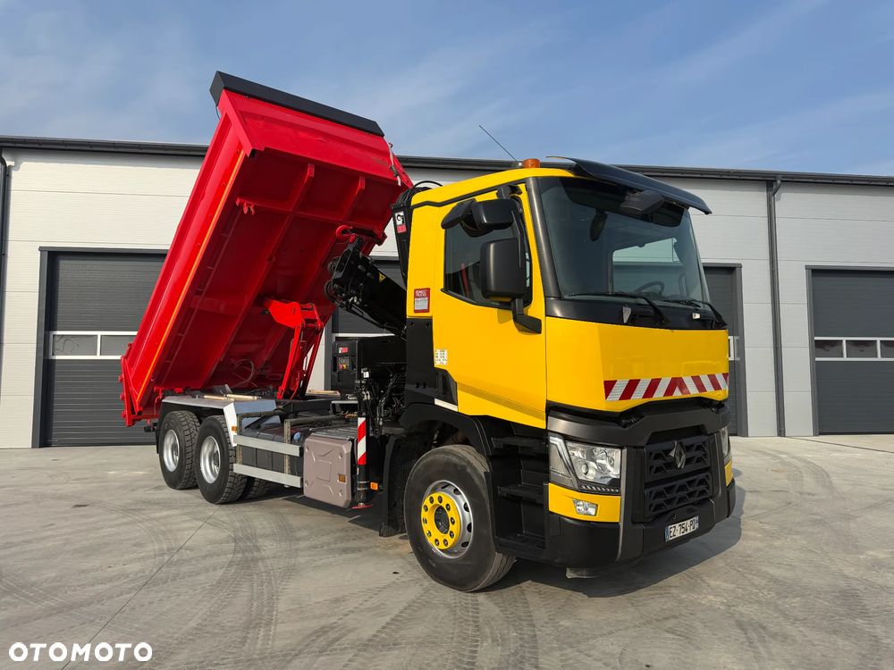 Renault GAMA C380 WYWROTKA 6x4 HDS HIAB 158 B-2+ PILOT HYDROBURTA ROK 2018 - 3