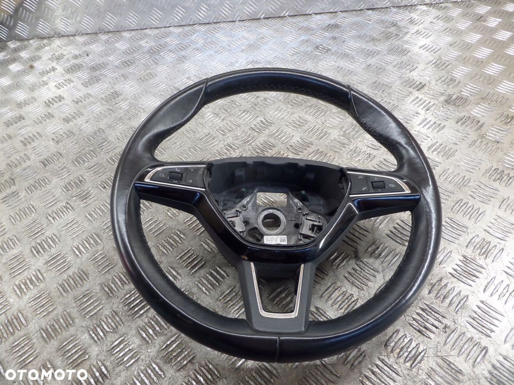 skoda fabia iii kierownica skórzana multifunkcja - 1