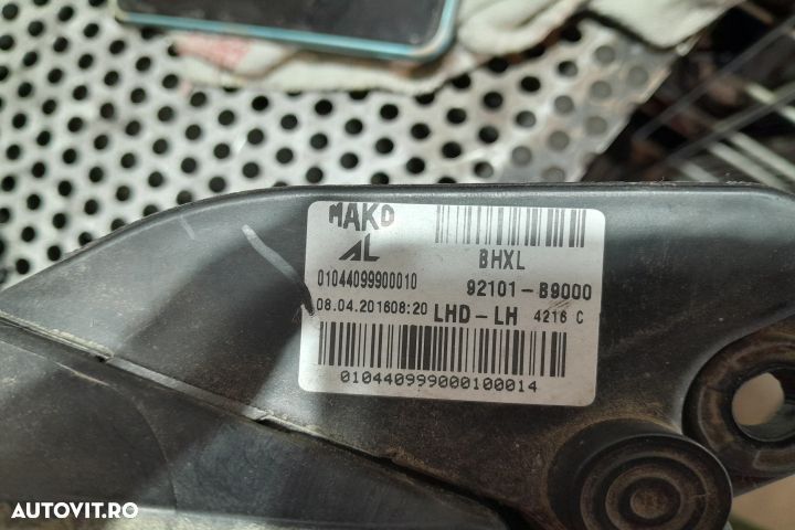 Far stanga 92101-B9000 92101-B9000 Hyundai i10 2 [facelift] [2016 - 2 - 5