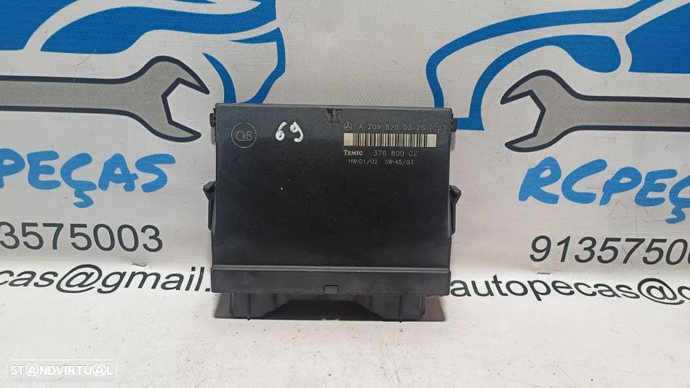 CENTRALINA MODULO CONFORT MERCEDES BENZ CLASS CLK C209 W209 A2098200326 2098200326 376800GZ TEMIC