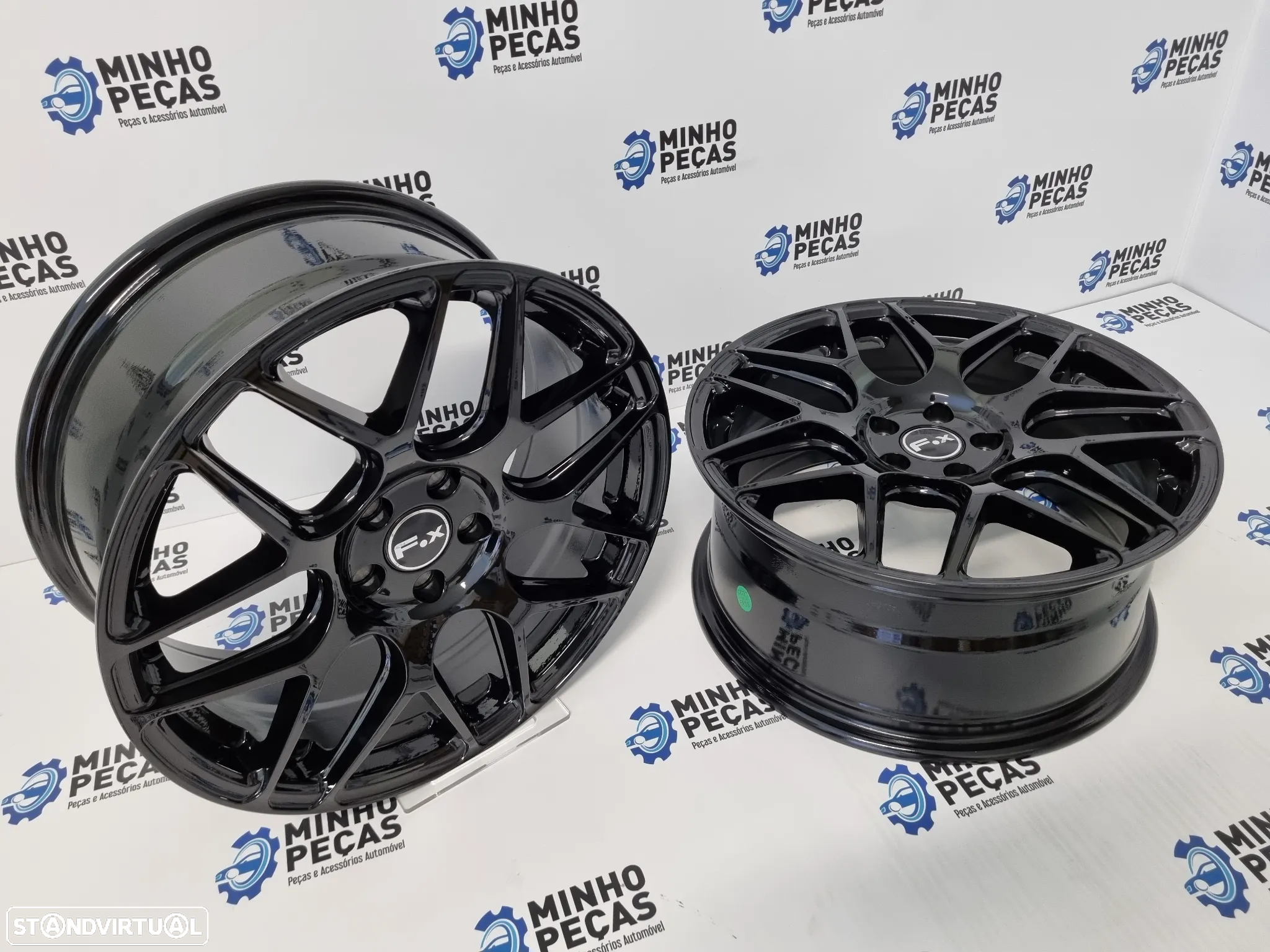 Jantes FOX PF3 em 17 Preto Brilho (5x100) - 6