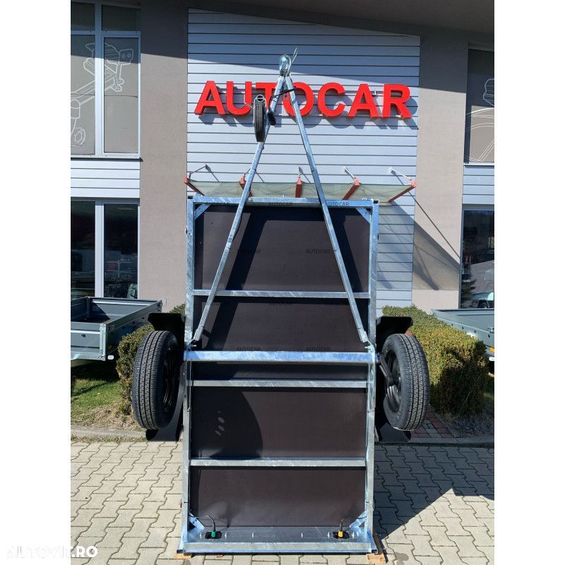 Autocar Remorca noua Tank 210 750 kg 2100x1120 + prelata cu cadru 100 cm de la podea - 9