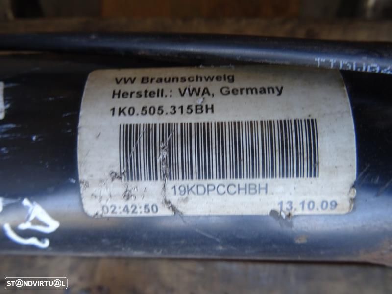 Eixo Traseiro Discos Audi A3 (8P1)  Eixo Traseiro 1K0505315bh / 1K0 50 - 6