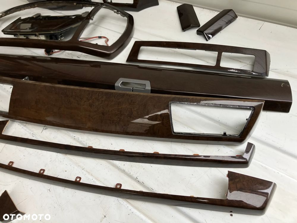 DEKORY LISTWY DREWNO BMW E65 CIEMNE POŁYSK - 5