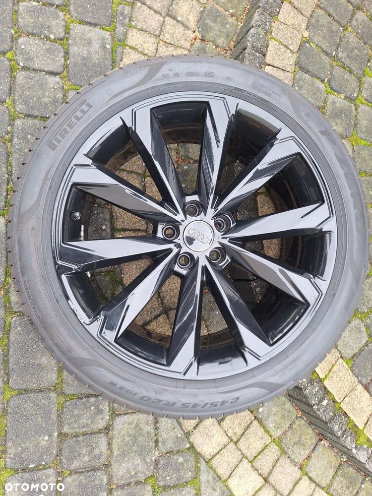 AUDI A6 S6 C8 ALLROAD FELGA ALUMINIOWA 8,5"x 20" ET37 5X112 4K9601025B+ BDB! OPONA PIRELI PZERO 245/45/R20 103W 23r - 1