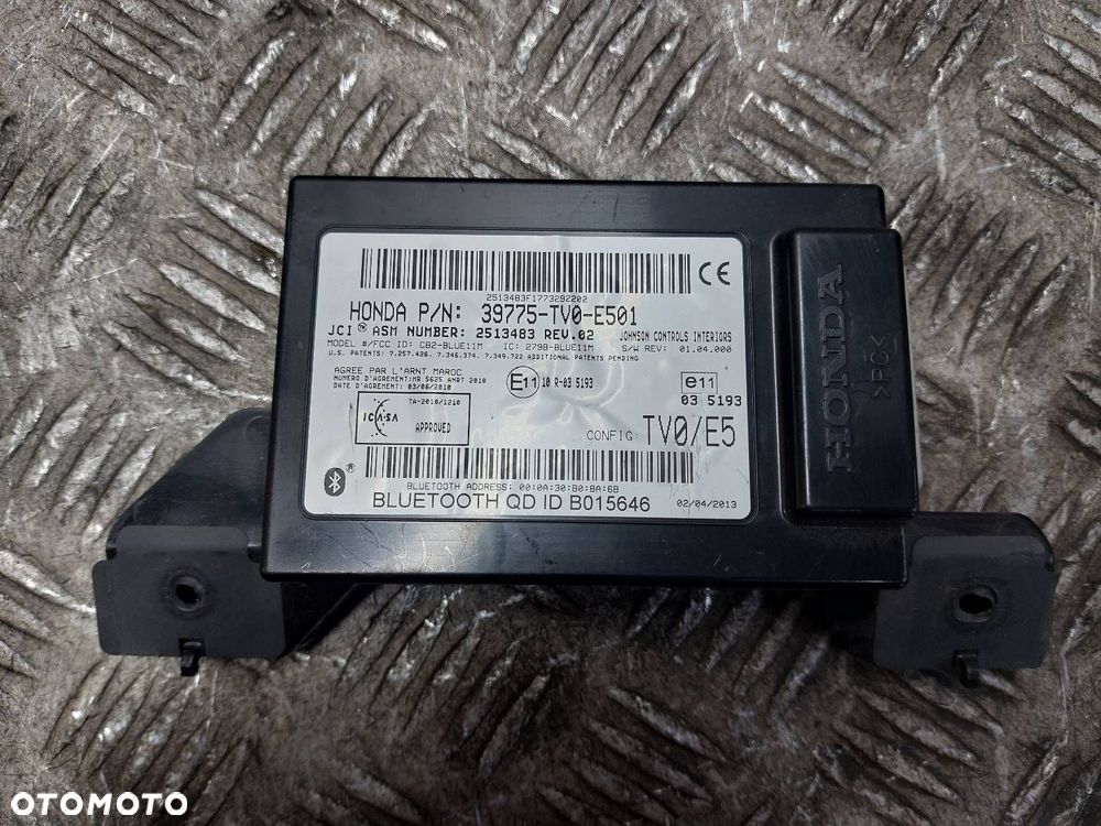 MODUŁ BLUETOOTH HONDA CIVIC IX 39775-TV0-E501 - 1