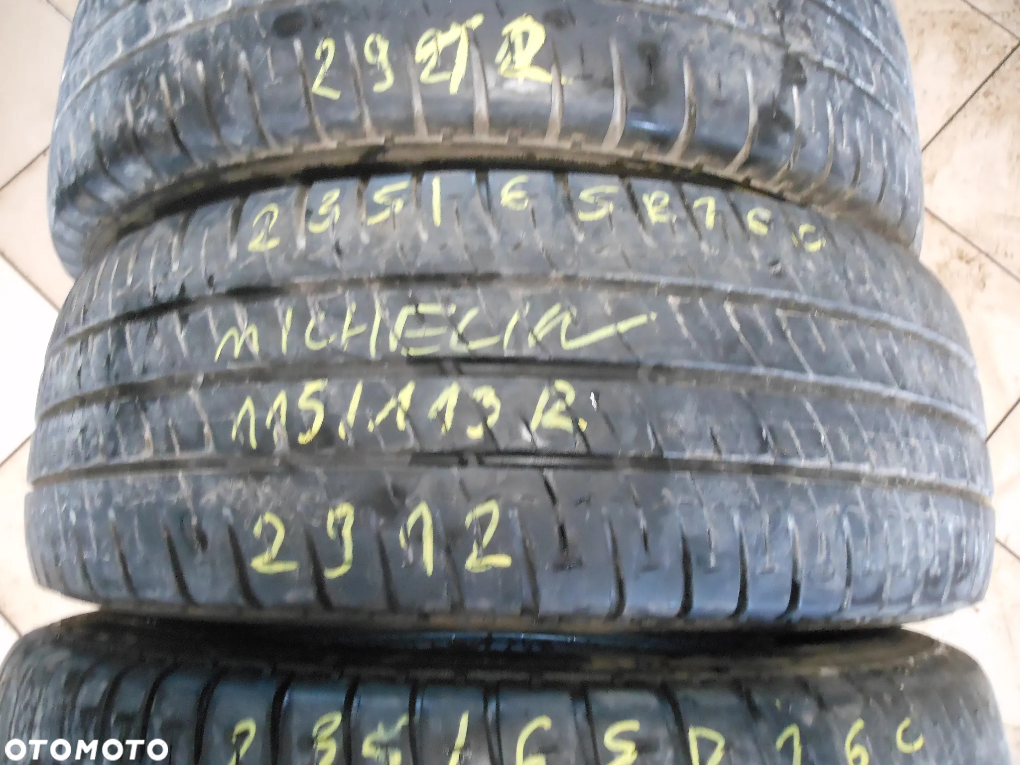 Opony 235/65r16c michelin agilis 2x8mm 2x7,4mm lato komplet - 3