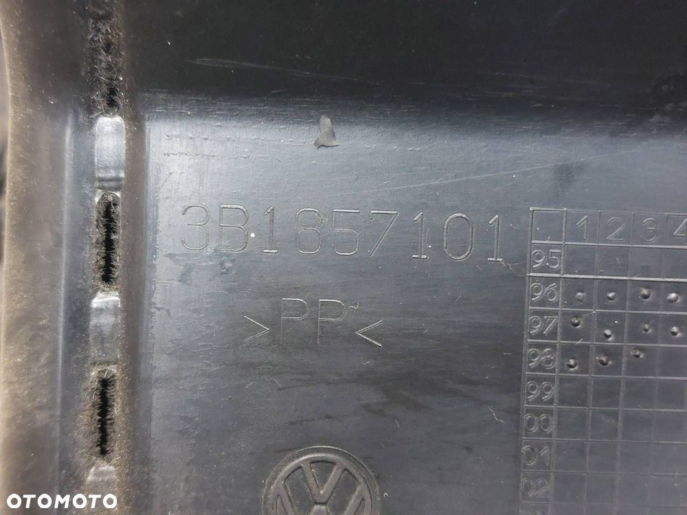 SCHOWEK PASAŻERA VOLKSWAGEN PASSAT B5 3B1857101 ID: 236642 - 7