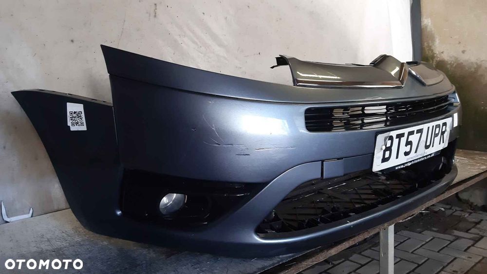 ^ ZDERZAK PRZÓD PRZEDNI DO CITROEN C4 GRAND PICASSO EZWD SZARY HALOGENY - 4