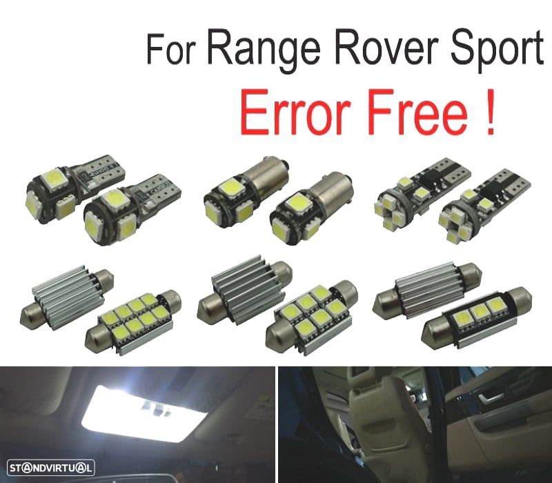 KIT COMPLETO 10 LAMPADAS LED INTERIOR PARA LAND ROVER 14- - 1