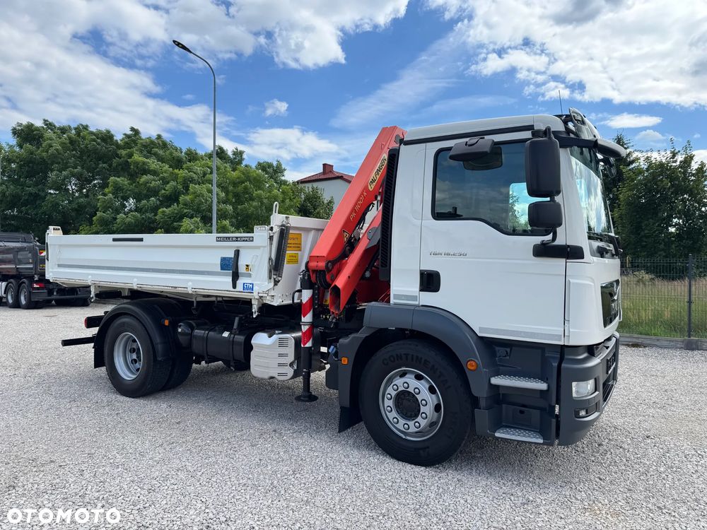 MAN TGM 18.250, PALFINGER 11001K + WYWROTKA MEILLER KIPPER, - 5