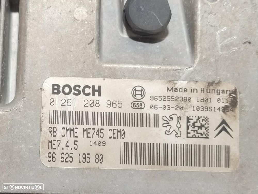 CENTRALINA MOTOR UCE PEUGEOT 207 2006 -0261208965 - 2