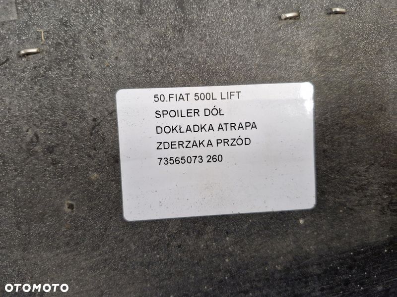 fiat 500l lift spoiler dół dokładka atrapa zderzaka przód 73565073 - 10