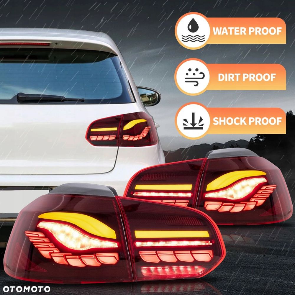 Lampy tyl kpl Vland Full Led Oled GTS look Tuning VW Golf VI 6 5k0 2008-13 - 8