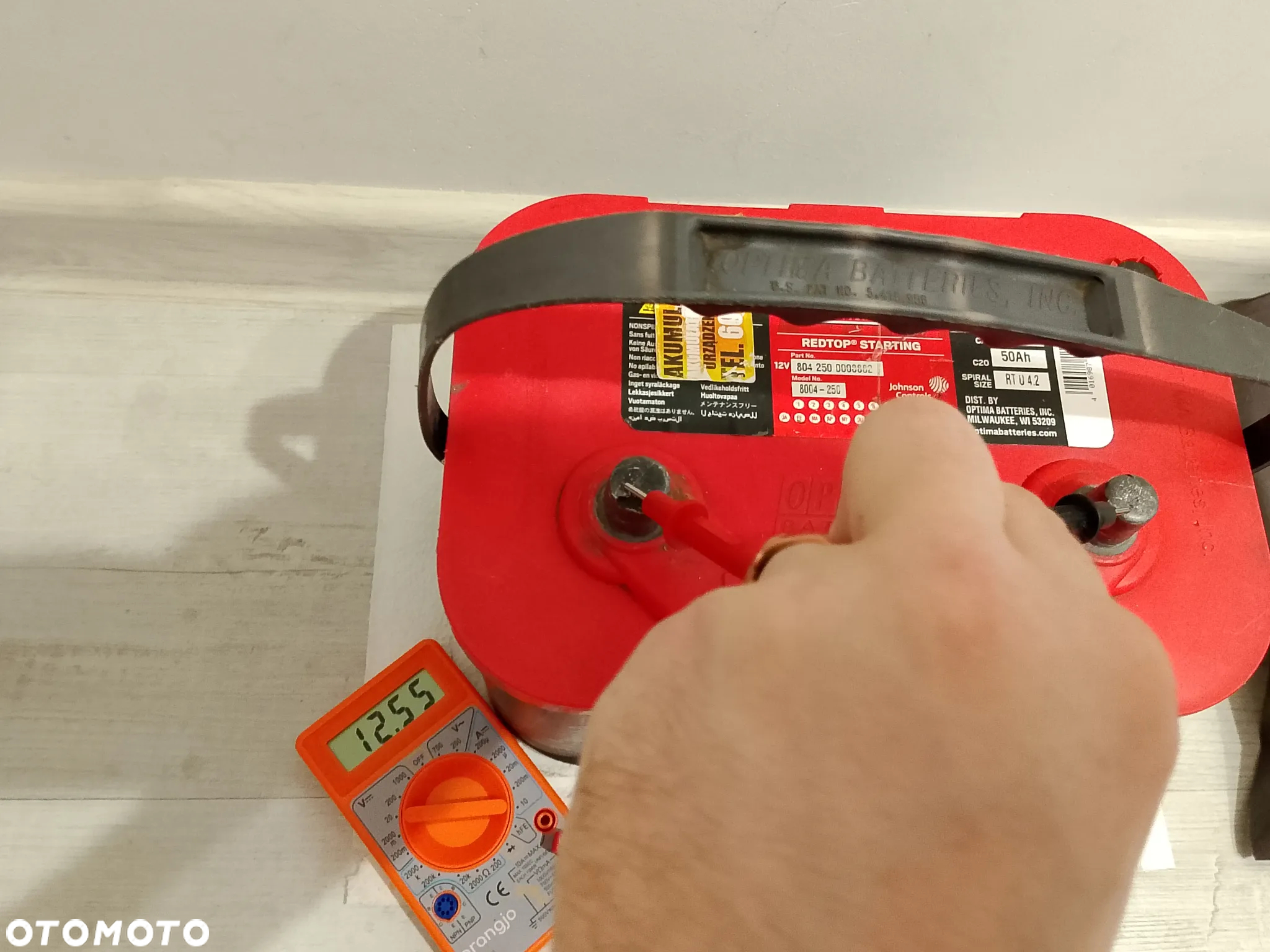 Ponadprzeciętny amerykański akumulator Optima RedTop RTU 4.2 - 7