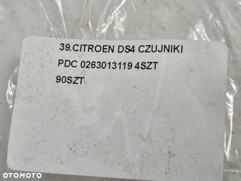 CITROEN DS4 CZUJNIK PARKOWANIA PDC 0263013119 - 7