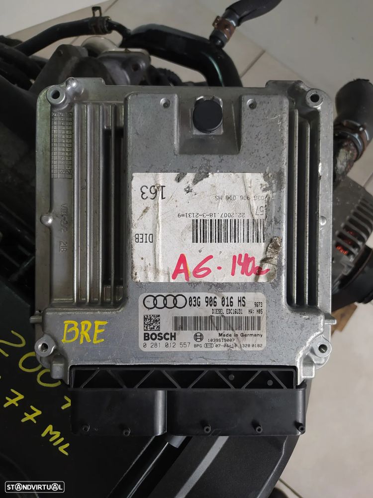 Motor audi A6 2.0TDI 140cv BRE - A6 C6 - caixa 6 velocidades GYX ano 2007 - 11