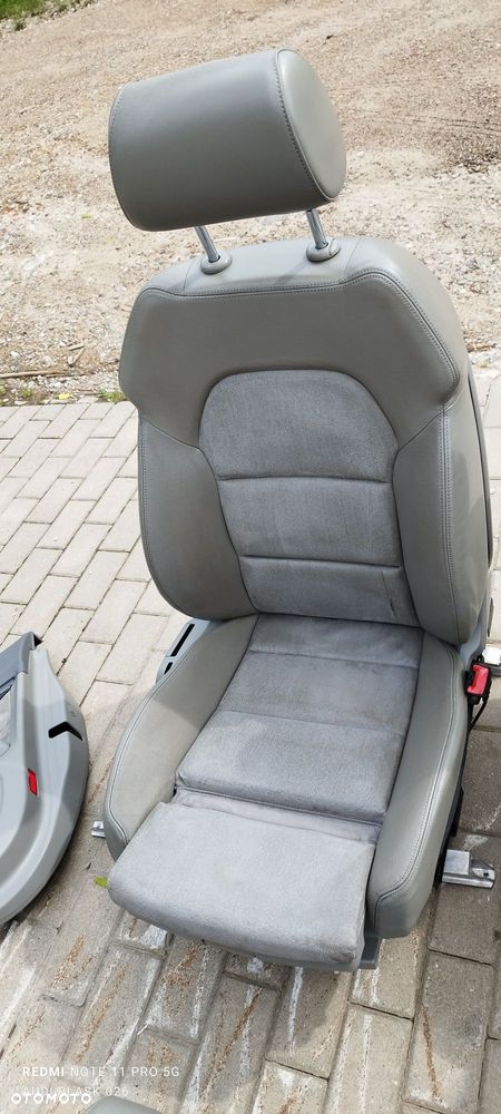 Fotel Fotele Zestaw ALKANTARA Kubełki Grzane Audi A6 C6 2.4 B Sedan 2004 rok Części Blask Gołdap - 4