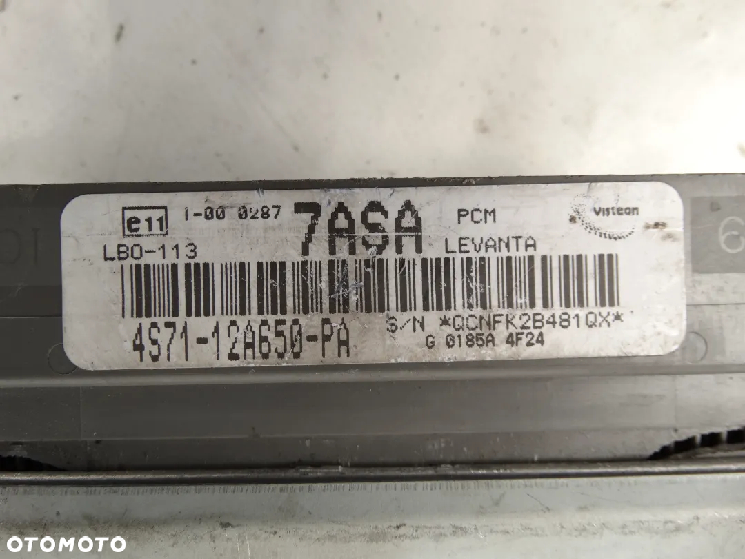 KOMPUTER STEROWNIK SILNIKA 2.4 D4D VOLVO S60 FORD 4S71-12A650-PA F-VAT - 2