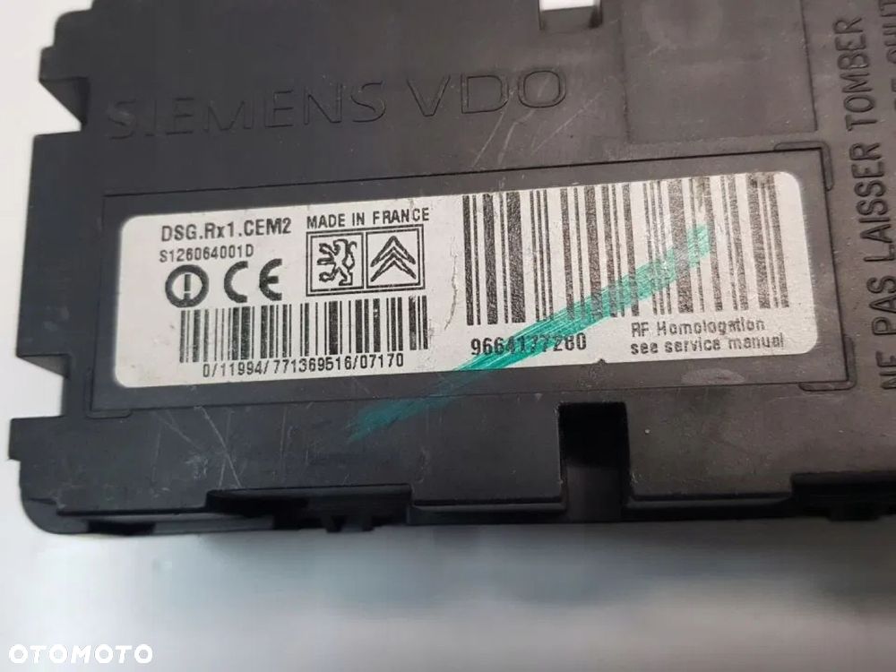 MODUŁ CIŚNIENIA OPON 9664177280 PEUGEOT 207 - 3