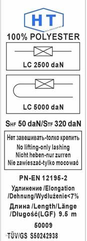 PAS ŚCIĄGAJĄCY 50mm / 9,5m 5-Ton - 2