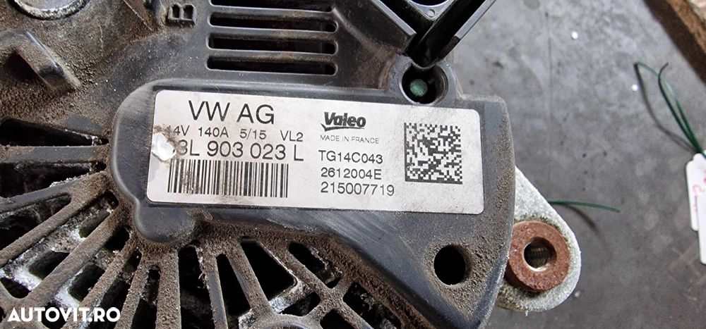 Alternator Vw Golf 7 Passat B8 1.6 tdi CLH DSG cod 03l903023l - 4