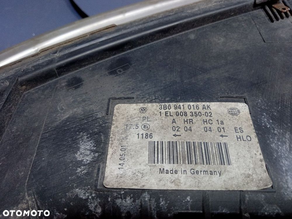 VW PASSAT B5 LIFT REFLEKTOR PRAWY LAMPA PRZEDNIA EU 3B0941016AK - 4