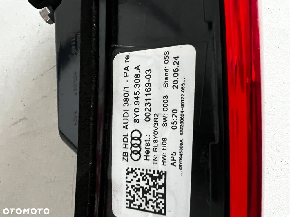 AUDI A3 RS3 SEDAN LIFT lampy LED tył tylne KOMPLET 8Y0945207C 8Y0945307A 8Y0945208C 8Y0945308A - 10