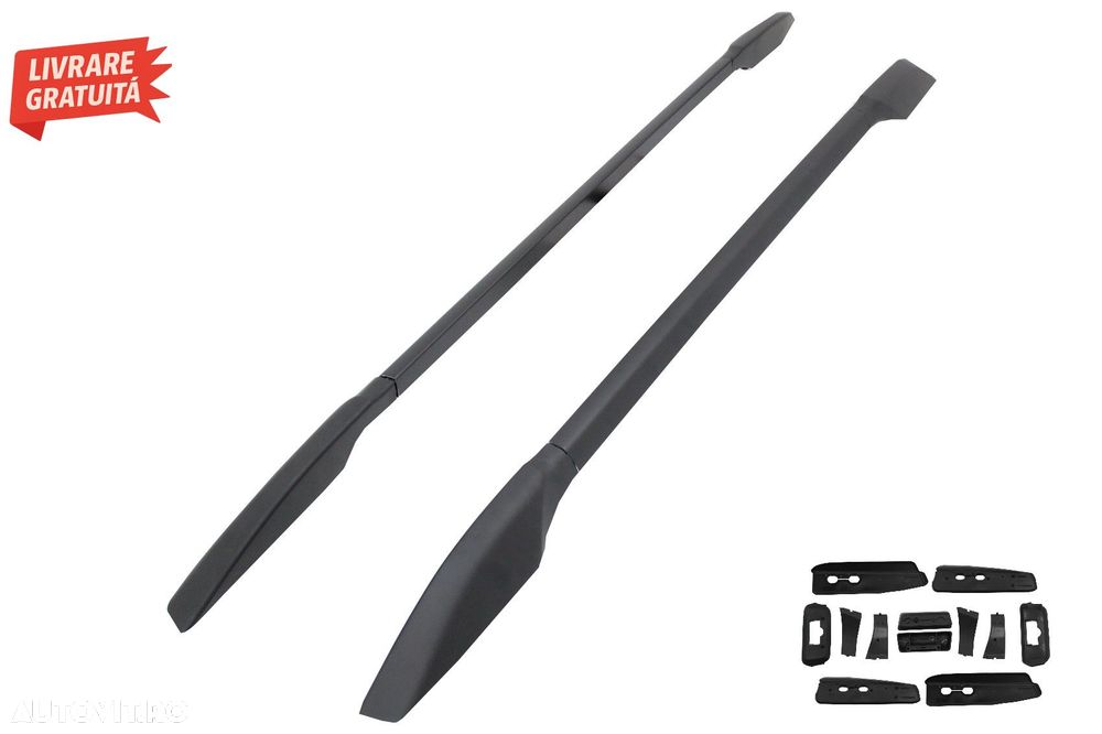 Bare Verticale Toyota Land Cruiser Prado J150 (2009+) Negru Mat- livrare gratuita - 1