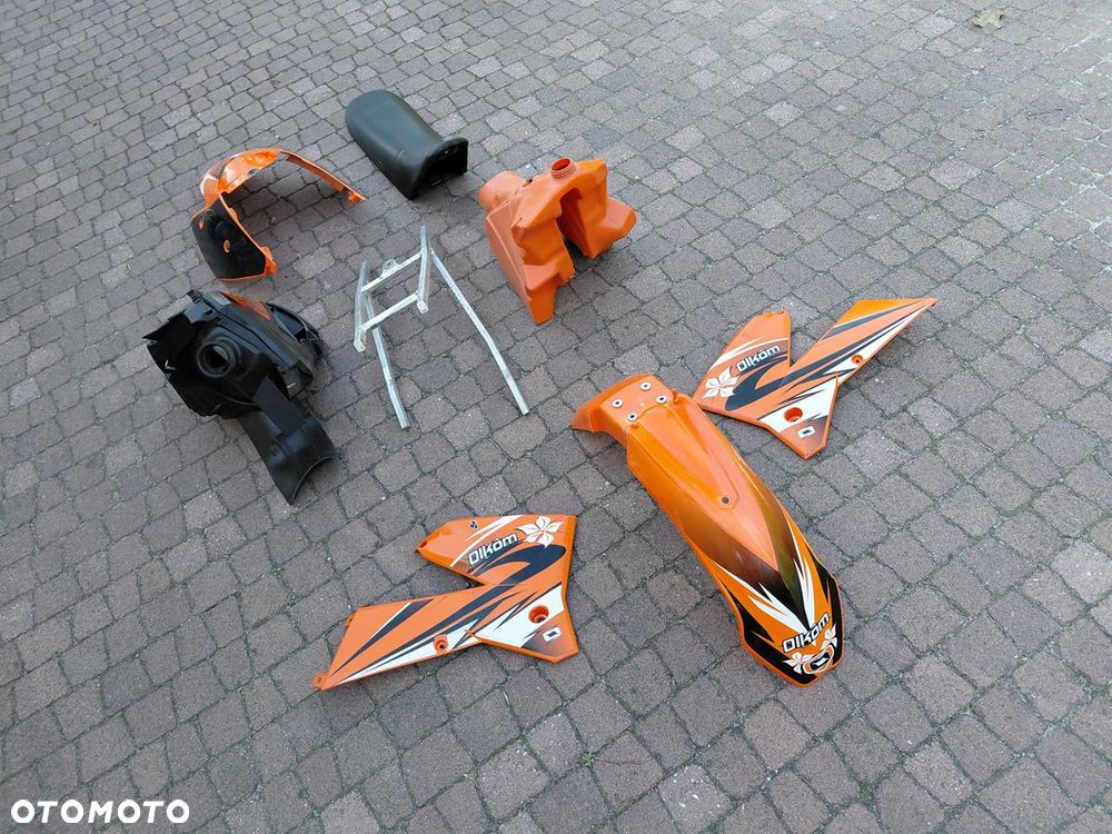 KTM EXC SX SXF 2004-2007 POLIFT BUDA KOMPLET PLASTIKÓW OWIEWKI SIEDZENIE BAK AIRBOX STELAŻ NADWOZIE RESTYLE LIFT - 7