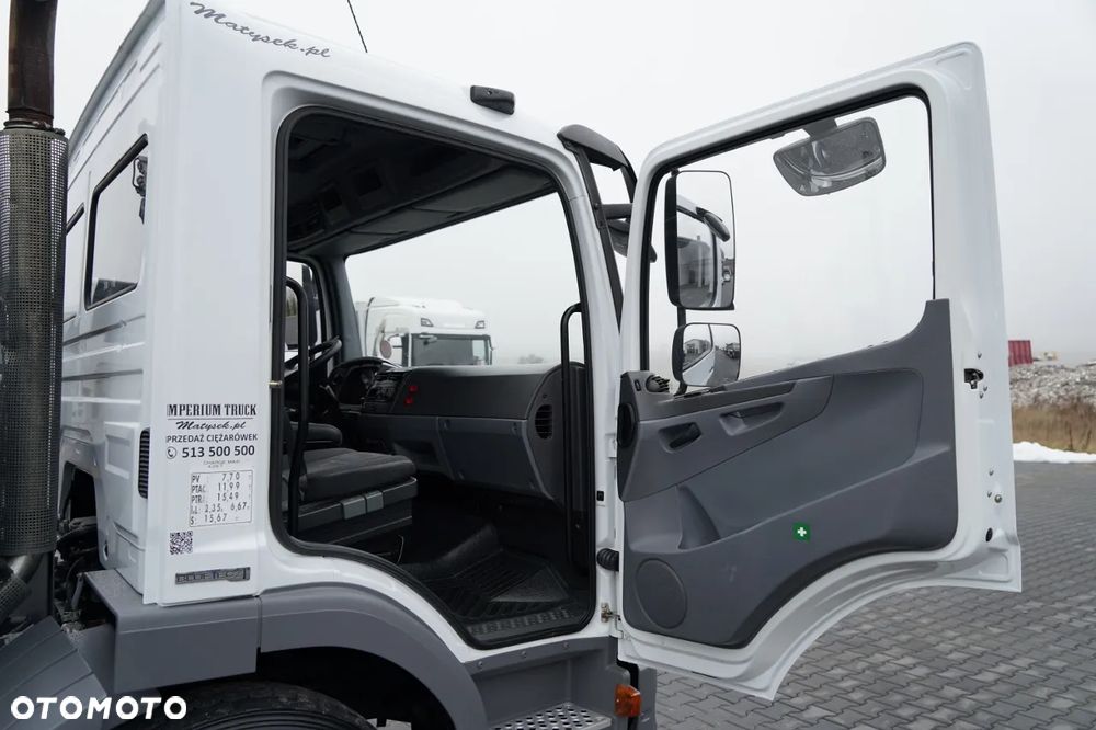 Mercedes-Benz ATEGO 1218 / 4x2 / WYWROTKA + HDS HIAB 0088 BS-3  / PILOT  /MANUAL - 35
