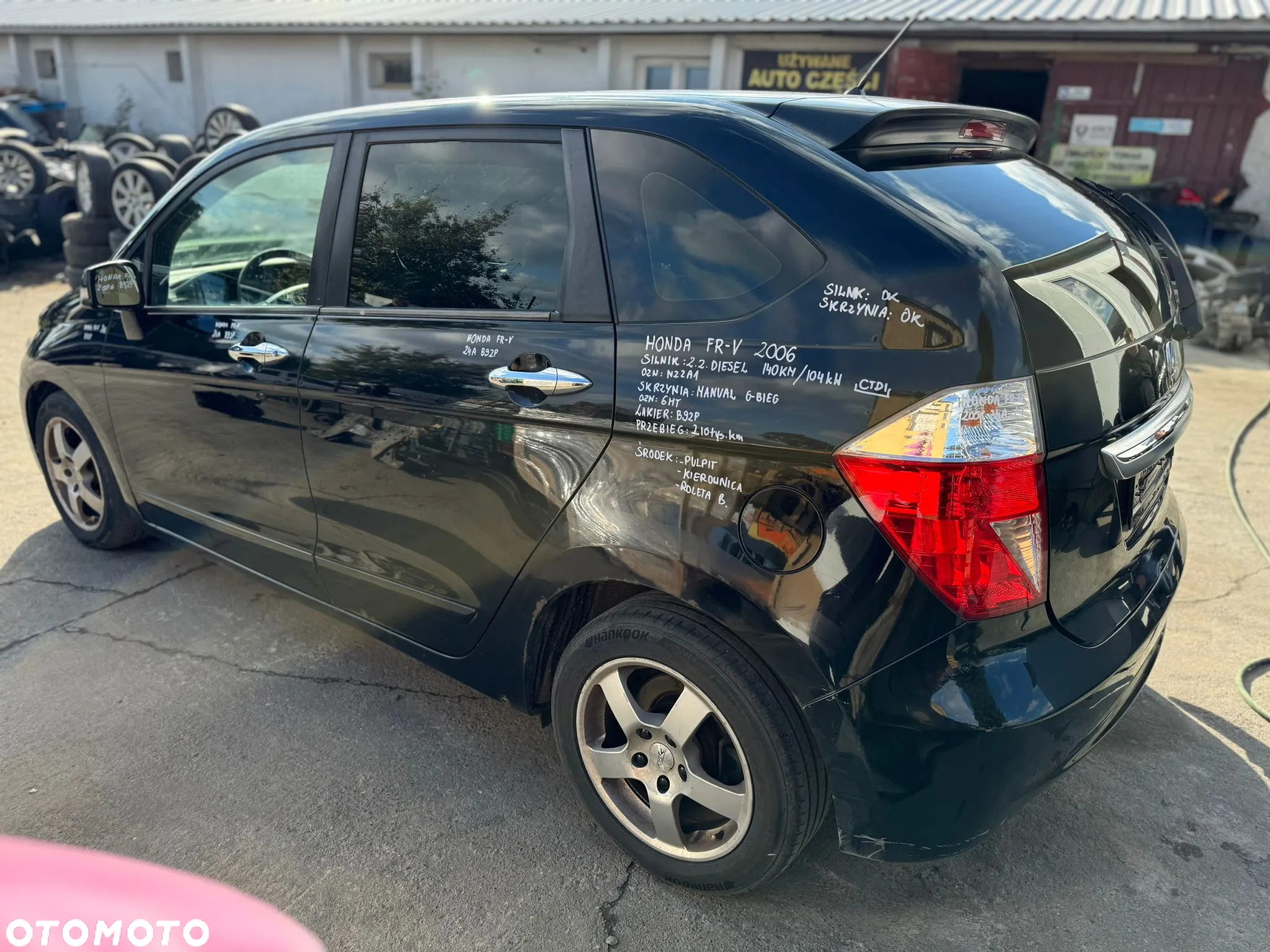 HONDA FR-V 2006 2.2 CTDI N22A1 B92P NA CZĘŚCI - 8