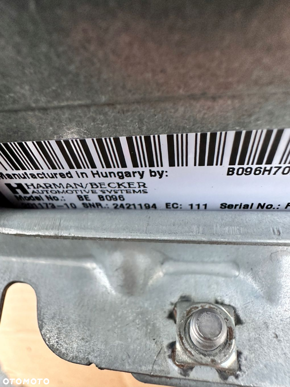 Wzmacniacz HIFI Harman BMW 5 F10 F11 9312593 - 6