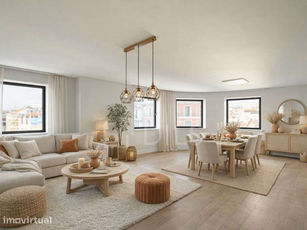 Apartamento T3, inserido em edifício novo, no Marquês de Pombal - Grande imagem: 2/32
