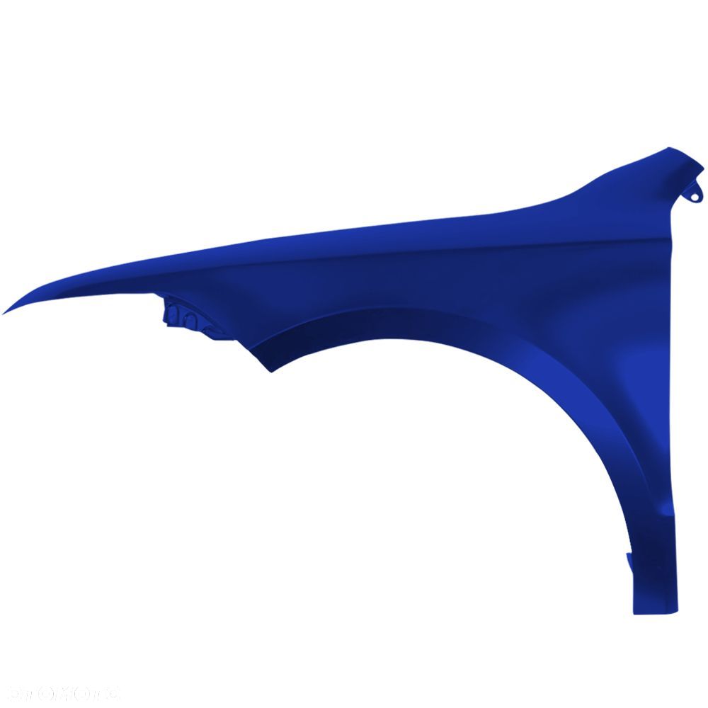 BLU Błotnik SKODA SUPERB II 3T LF5A lewy niebieski 08-13 przód PacificBlau - 2